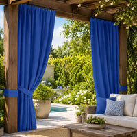 Sunbrella Canvas True Blue Curtain