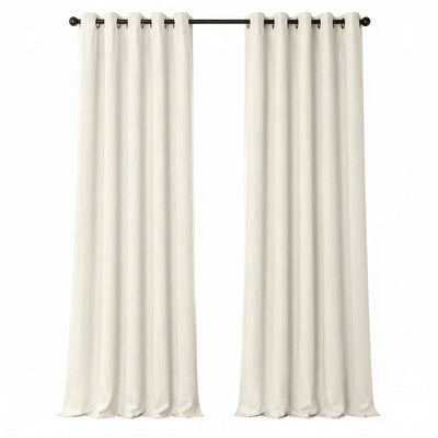 Sunbrella Canvas White Curtain - alternate view