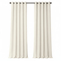 Sunbrella Canvas White Curtain