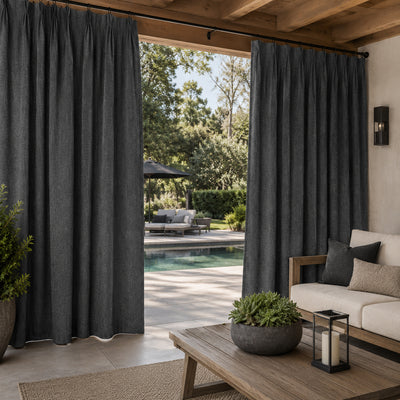 Sunbrella Cast Charcoal Curtain