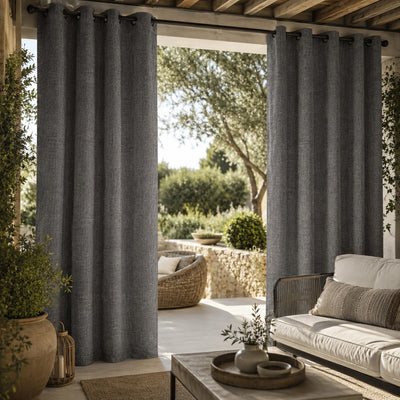 Sunbrella Cast Slate Curtain