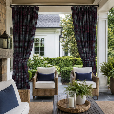 Sunbrella Domino Roulette Curtain