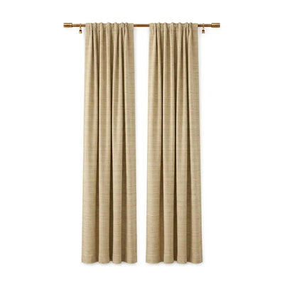 Sunbrella Dupione Sand Curtain - alternate view