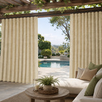 Sunbrella Dupione Sand Curtain