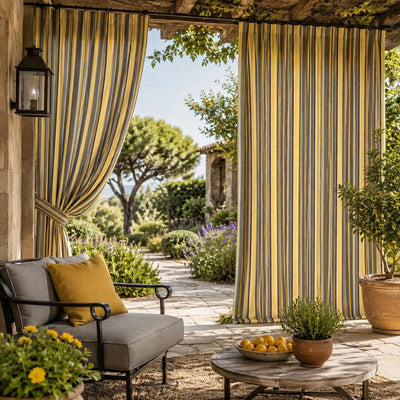 Sunbrella Foster Metallic Curtain
