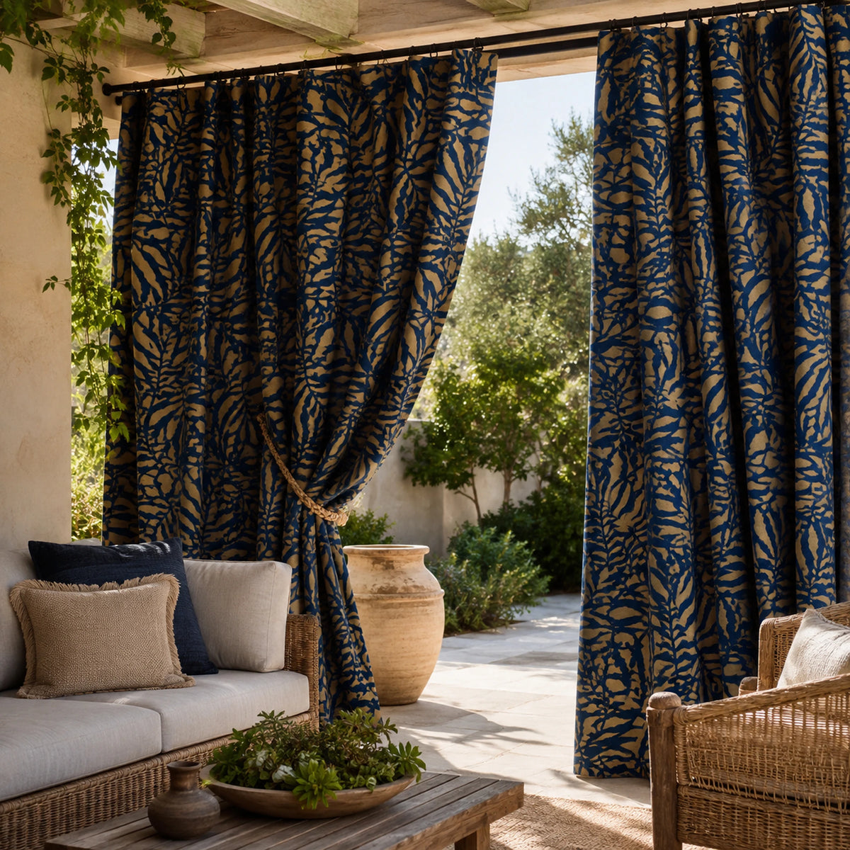 Sunbrella Ikebana Safari IKE J332 Curtain