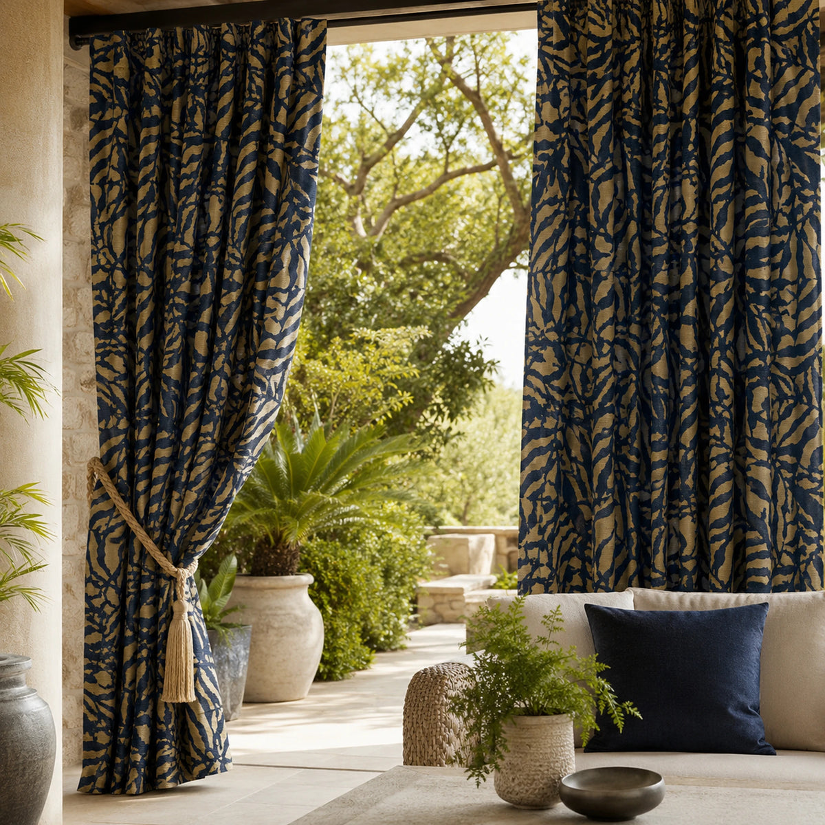 Sunbrella Ikebana Safari IKE J332 Curtain