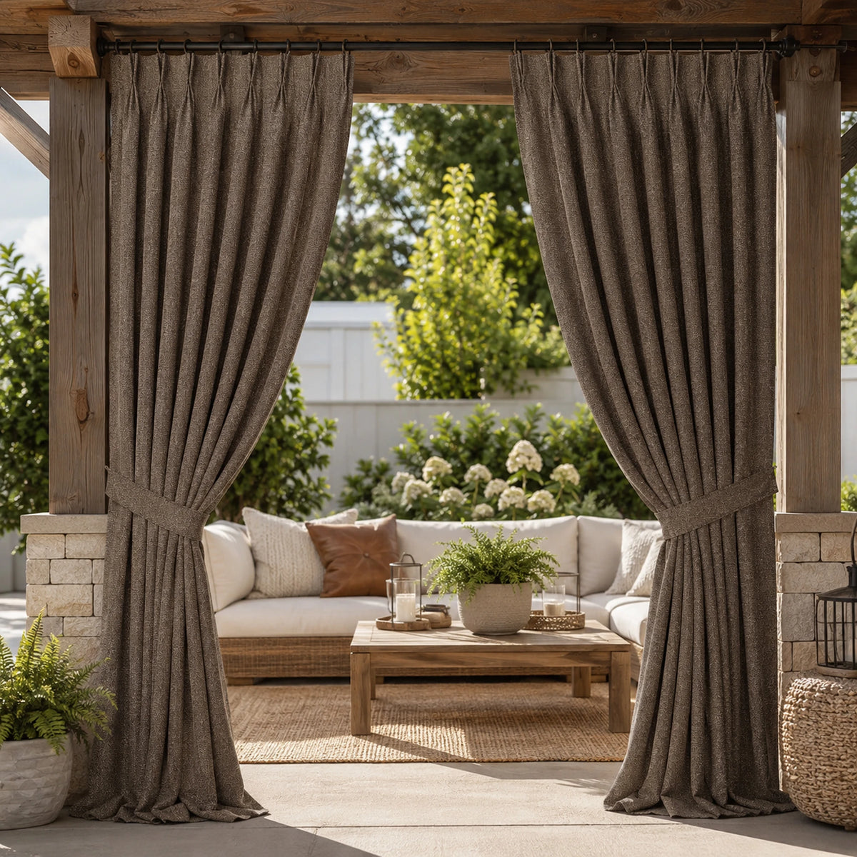 Sunbrella Lopi Coconut Curtain