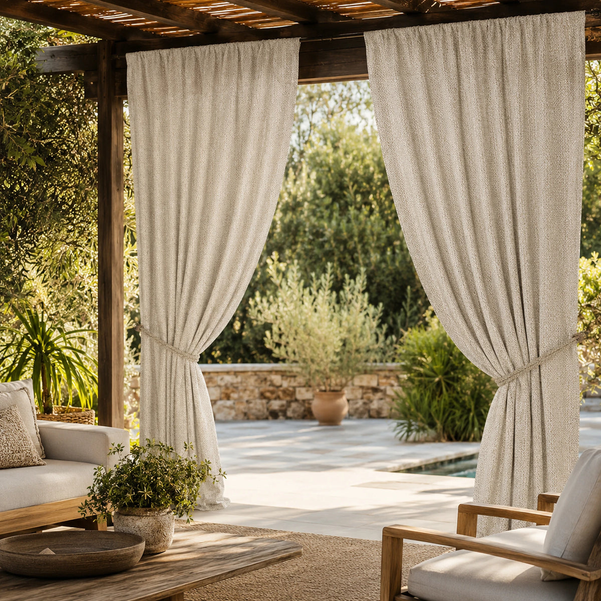 Sunbrella Lopi Marble LOP R018 Curtain