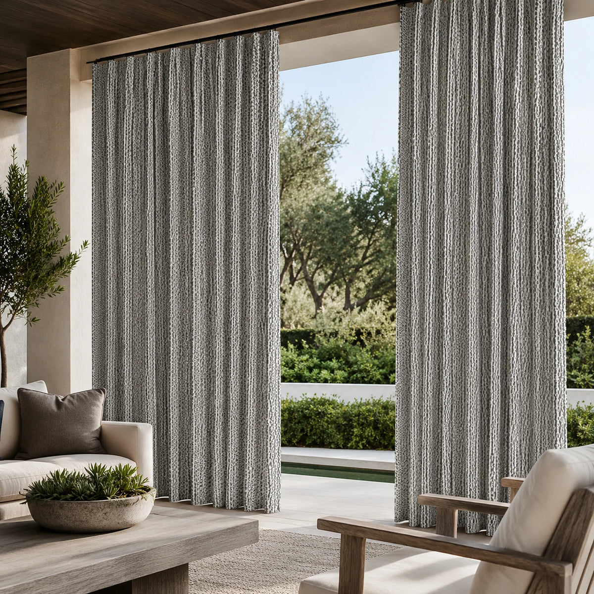 Sunbrella Marquetry Shamal MARQ J383 Curtain
