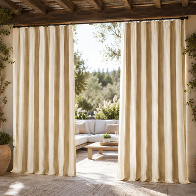 Sunbrella Maxim Heather Beige Curtain