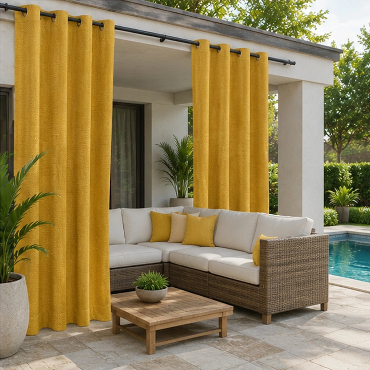 Sunbrella Mezzo Sulfur Curtain