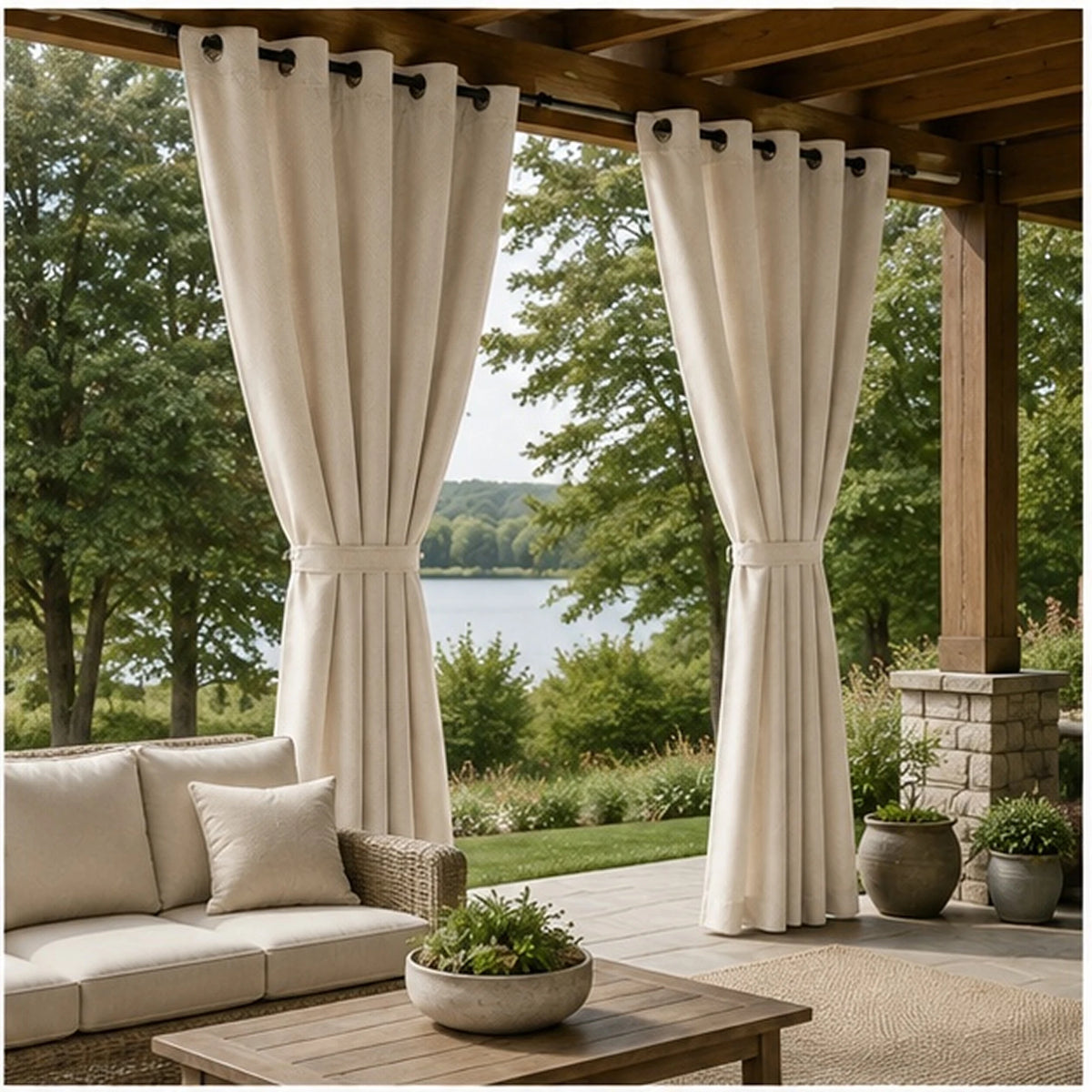 Sunbrella Natte Canvas Curtain