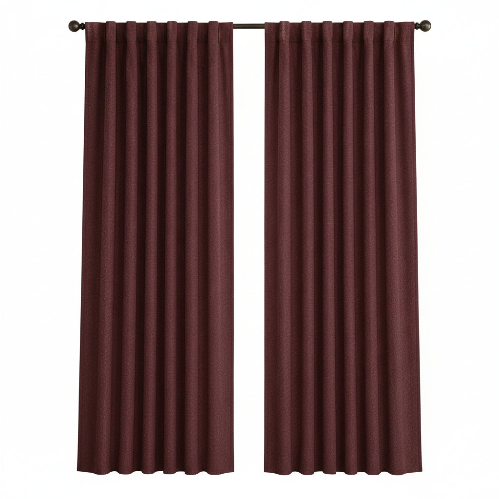 Sunbrella Natte Carmine Curtain