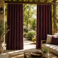 Sunbrella Natte Carmine Curtain