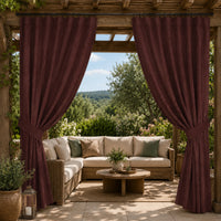 Sunbrella Natte Carmine Curtain