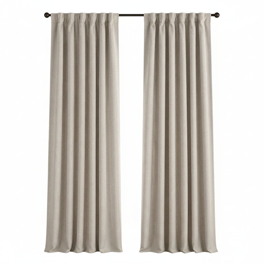 Sunbrella Natte Graumel Chalk Curtain