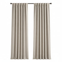 Sunbrella Natte Graumel Chalk Curtain