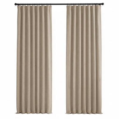 Sunbrella Natte Heather Chalk Curtain - alternate view