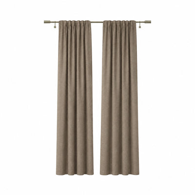 Sunbrella Natte Heather Grey Curtain - alternate view