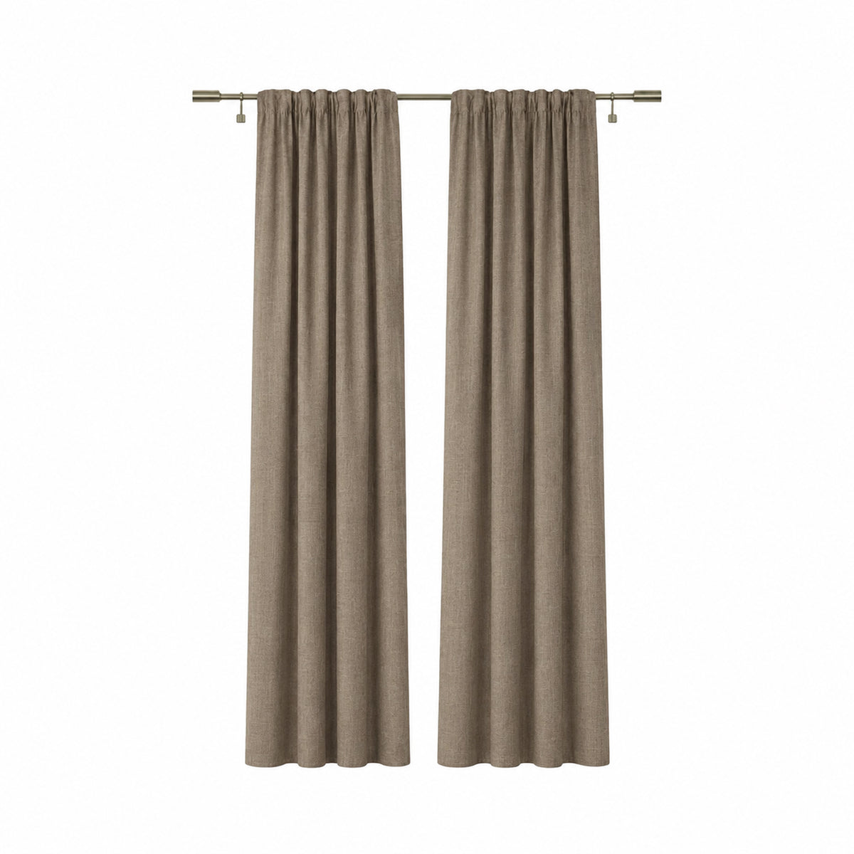 Sunbrella Natte Heather Grey Curtain