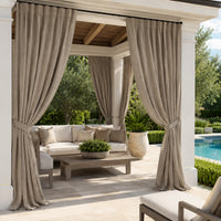 Sunbrella Natte Heather Grey Curtain