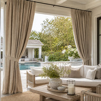 Sunbrella Natte Heather Grey Curtain
