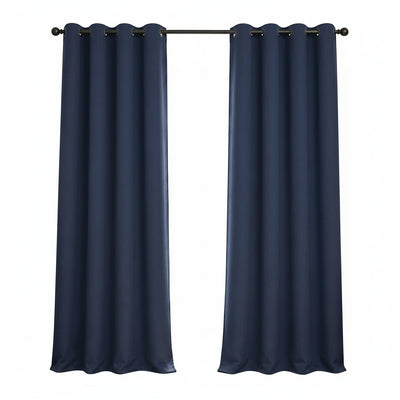 Sunbrella Navy Blue Curtain - alternate view