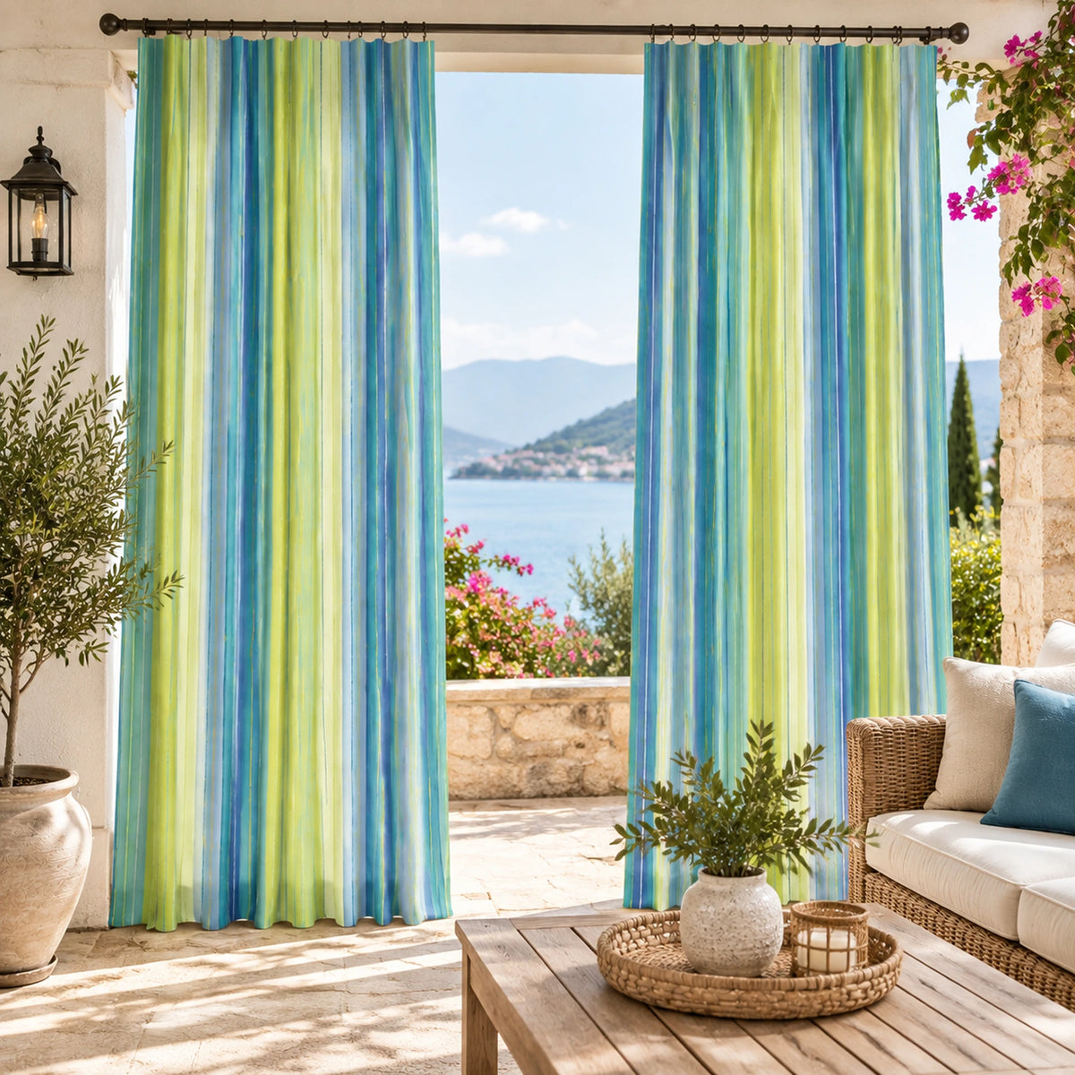 Sunbrella Seville Seaside Curtain