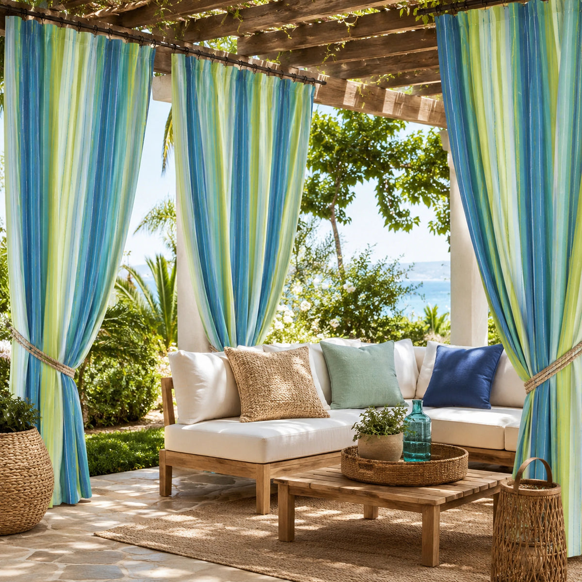 Sunbrella Seville Seaside Curtain