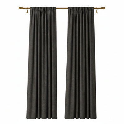 Sunbrella Spectrum Carbon Curtain - alternate view