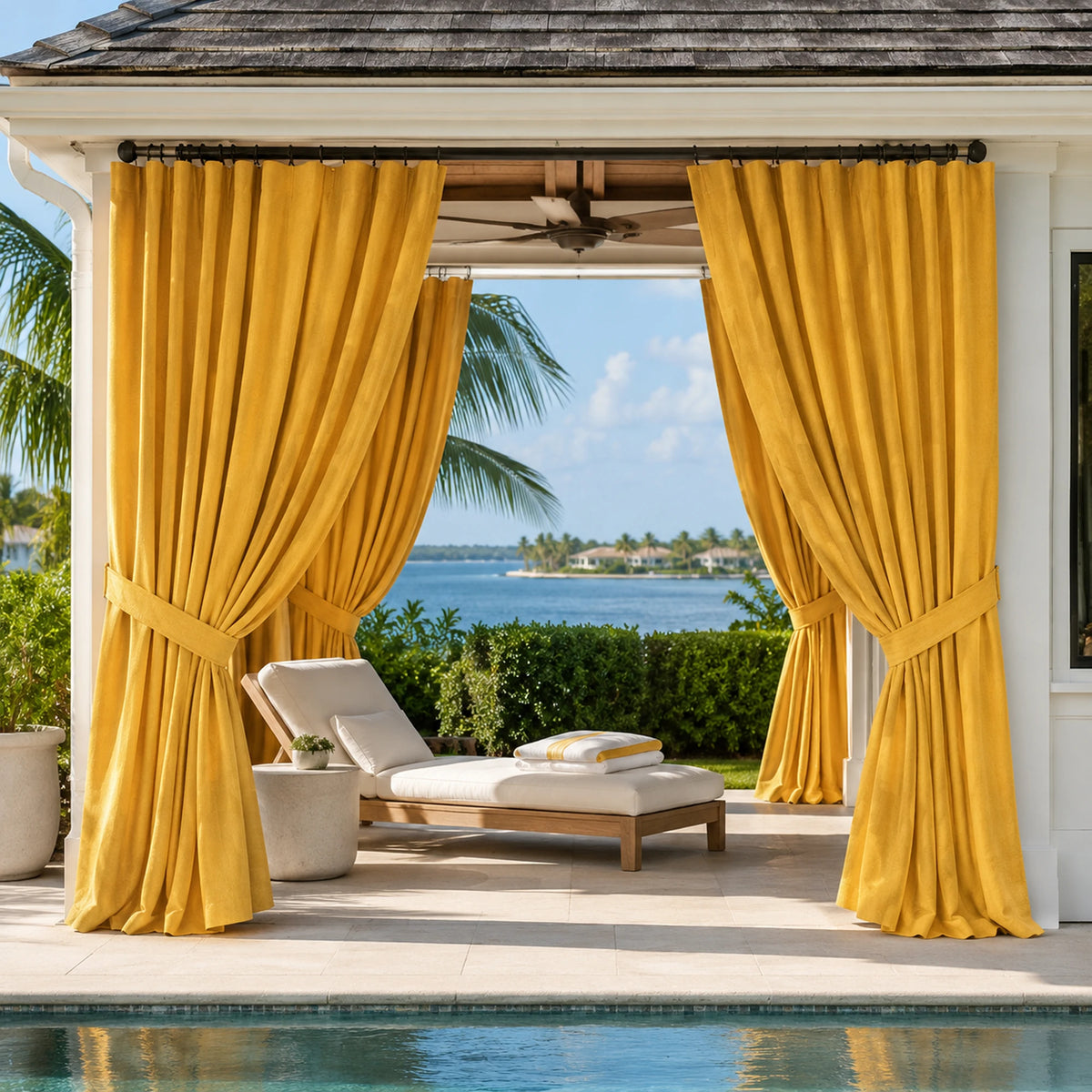 Sunbrella Spectrum Daffodil Curtain