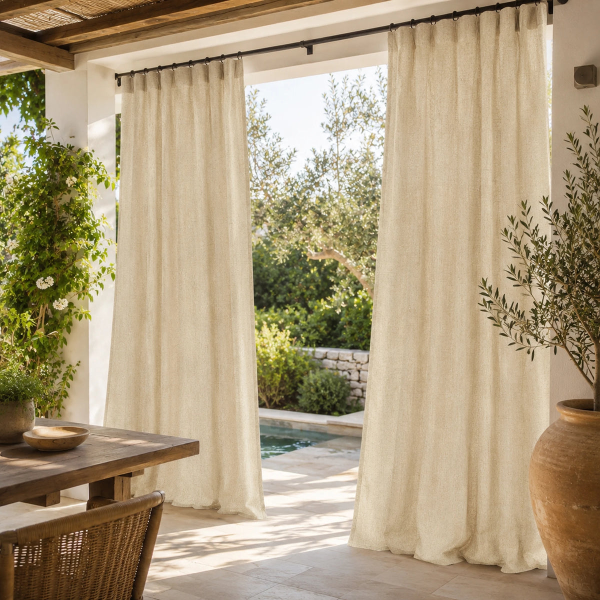 Sunbrella Spectrum Eggshell Curtain