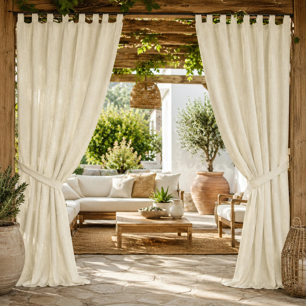 Sunbrella Spectrum Eggshell Curtain
