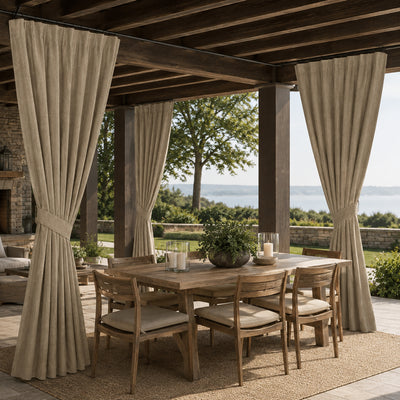 Sunbrella Spectrum Mushroom Curtain