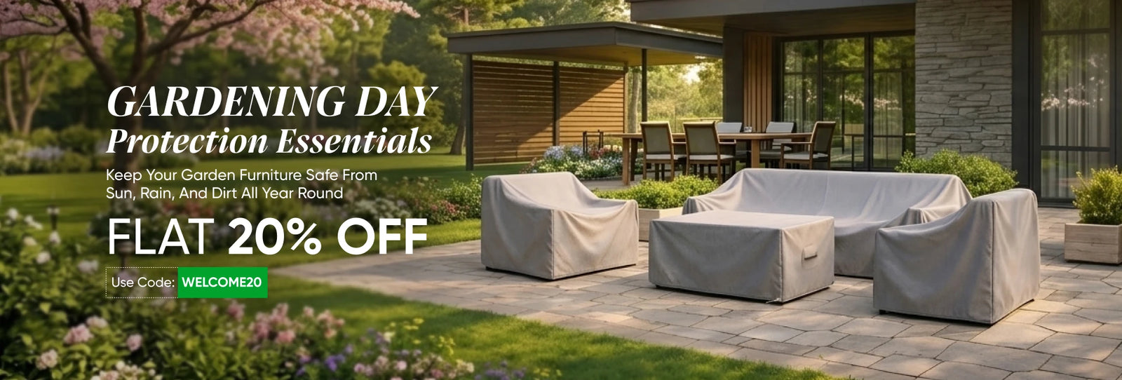 ZIPCovers Gardening Day Sale - All season UV resistant covers for garden furniture 