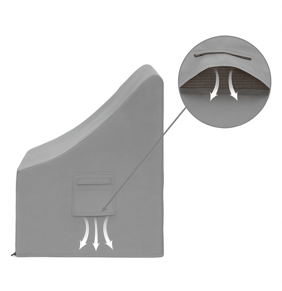 Custom Zero Gravity Chair Covers - front view - view 4