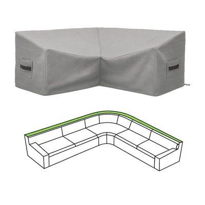 Custom L Shape Curved Couch Covers
