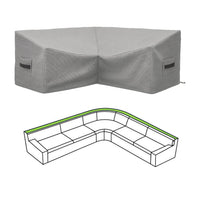 Custom L Shape Curved Couch Covers - custom fit protective cover