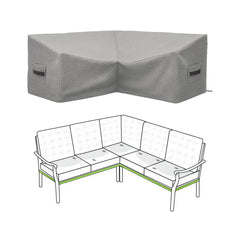 Custom L Shape Couch Covers - Style 3