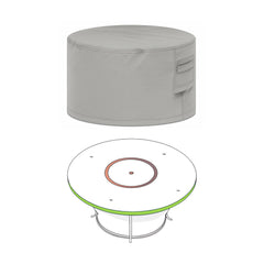 Custom Round Fire Pit Cover - Style 4