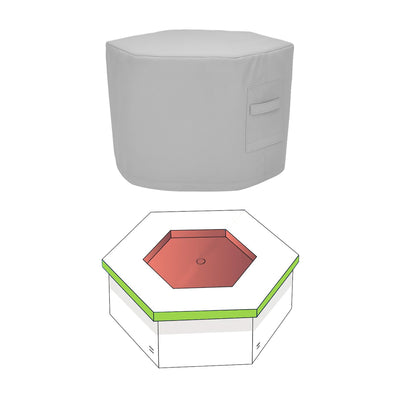 Custom Hexagonal Fire Pit Cover