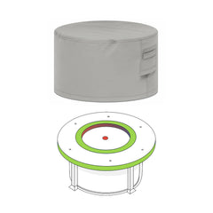 Custom Round Fire Pit Cover - Style 3