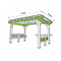 Custom Waterproof Pergola Cover - Style 1