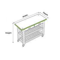 Custom Kitchen Island Cart Cover