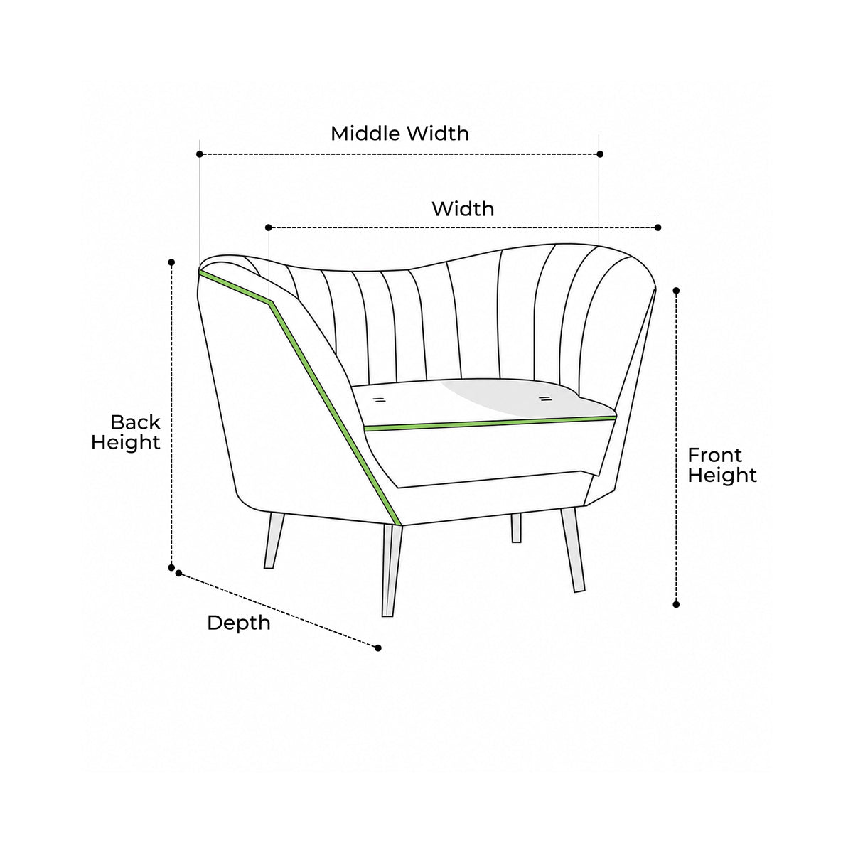 Custom Modular Chair Cover - Style 5