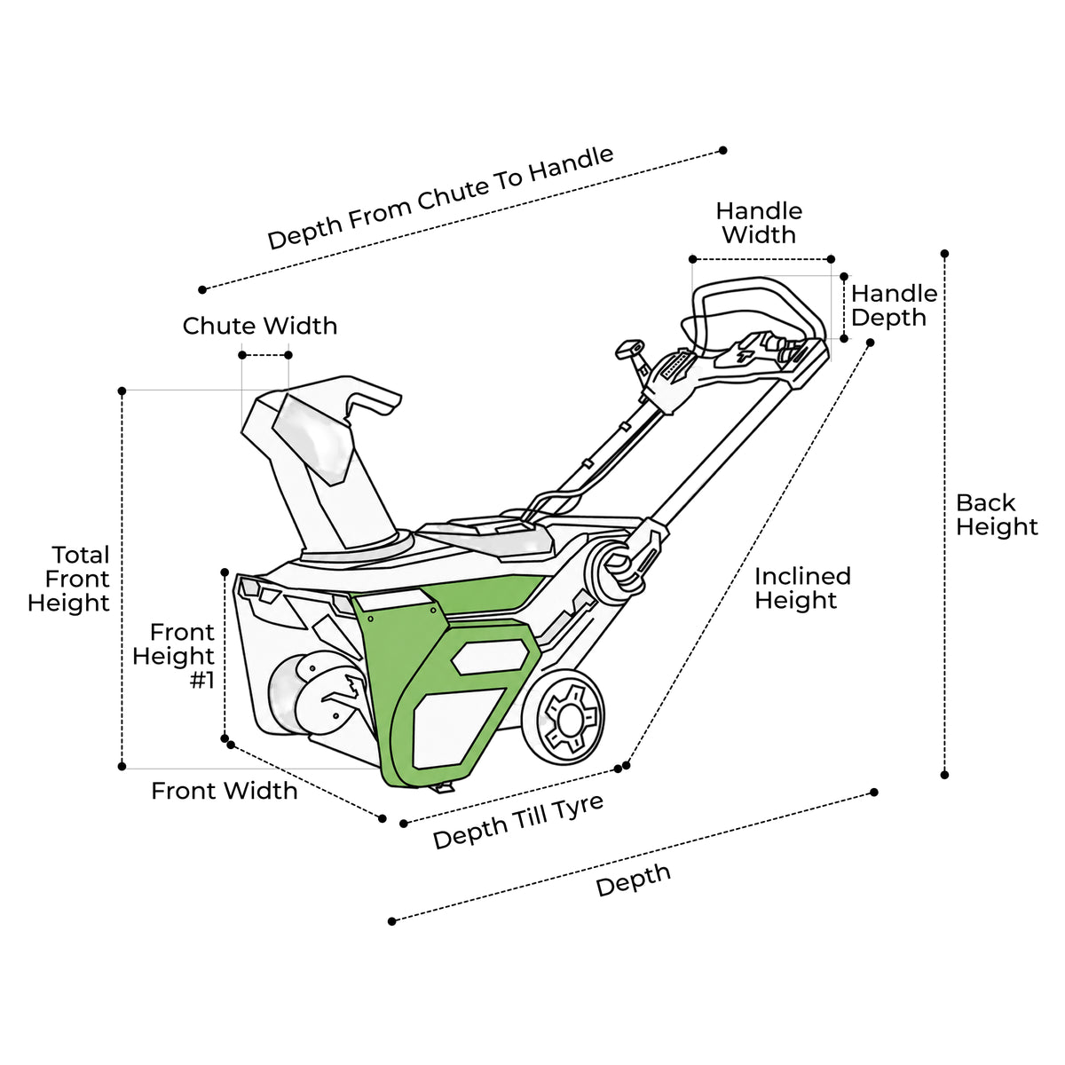 Custom Cordless Snowblower Cover