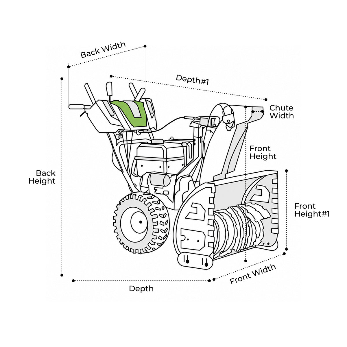 Custom Gas Snowblower Cover