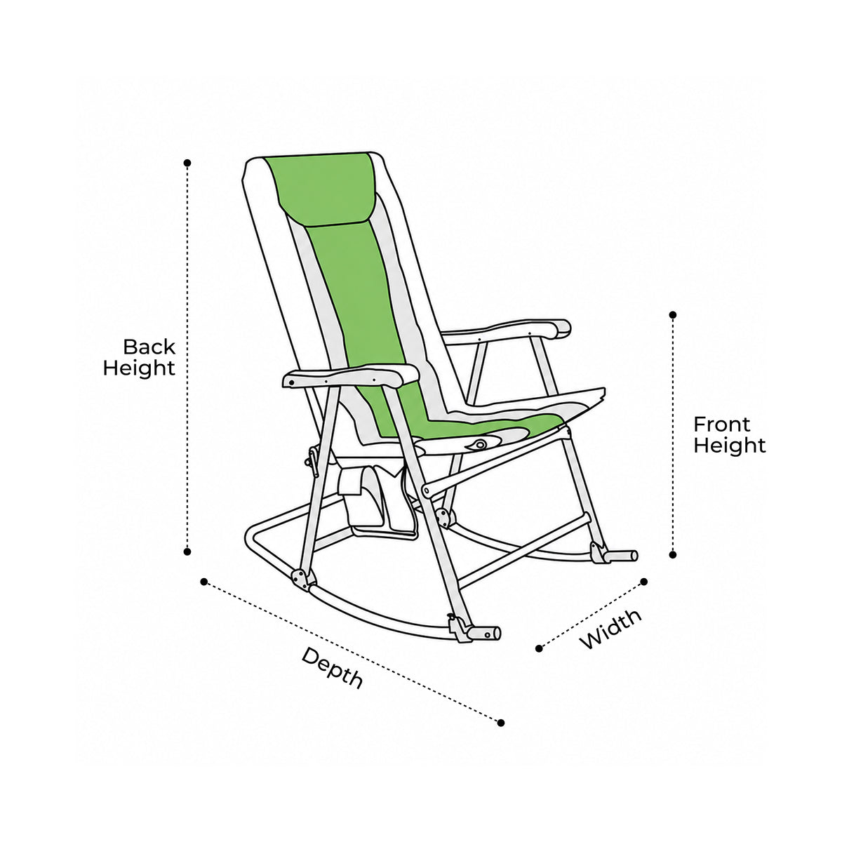 Custom Rocking Chair Cover - Style 5