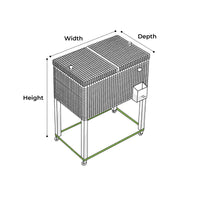 Custom Outdoor Cooler Cart Cover